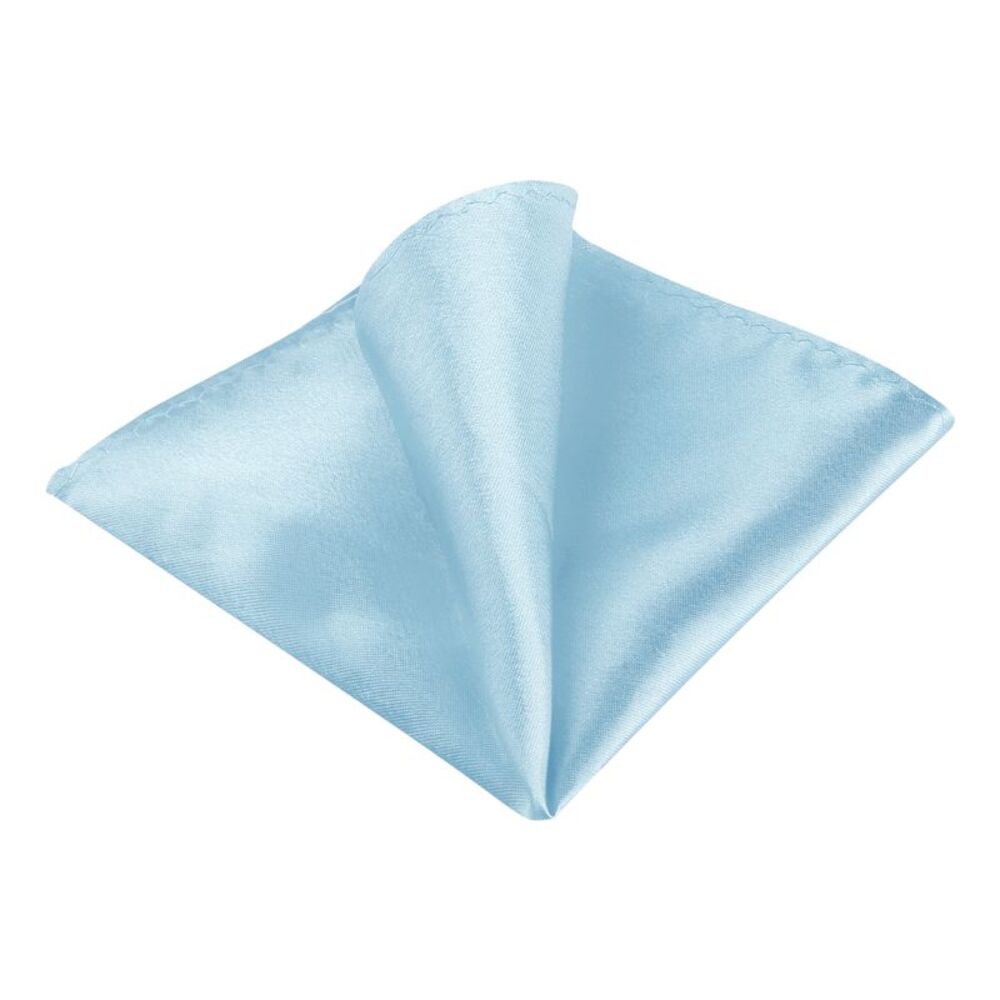 Men's Pocket Squares Handkerchiefs Solid Color One Size Sky Blue